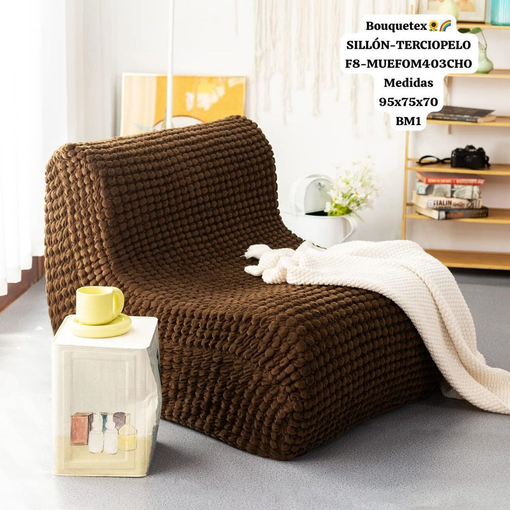 Sillón Puff de Terciopelo "Bouquetex" - Lujo y Comodidad para tu Hogar