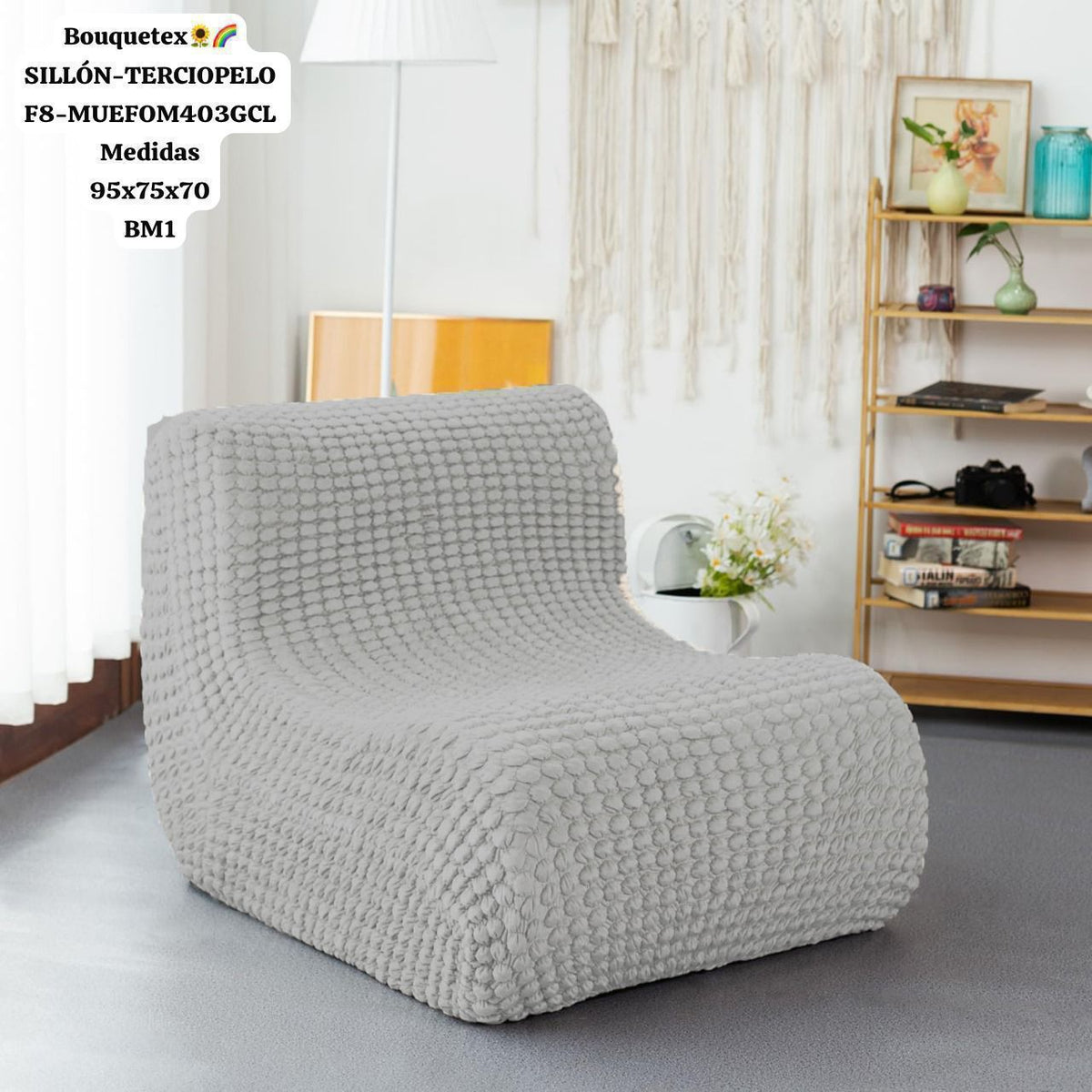 Sillón Puff de Terciopelo "Bouquetex" - Lujo y Comodidad para tu Hogar