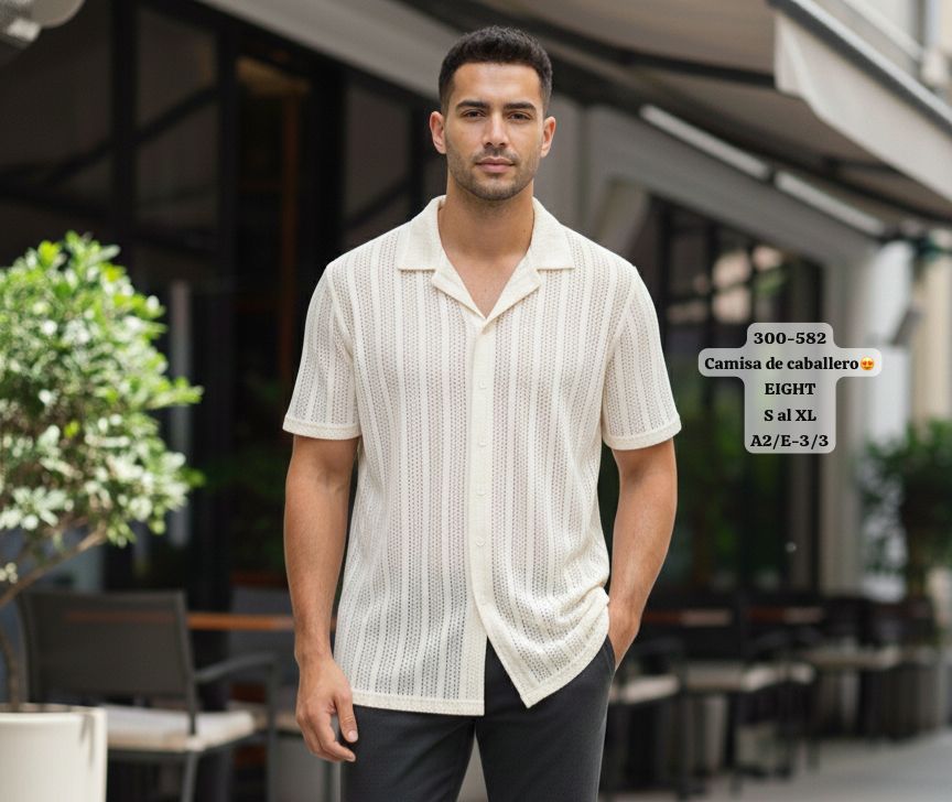 Camisa de punto calado Eight
