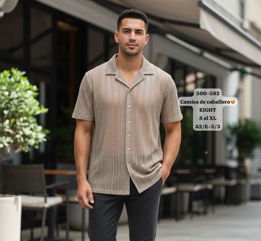 Camisa de punto calado Eight