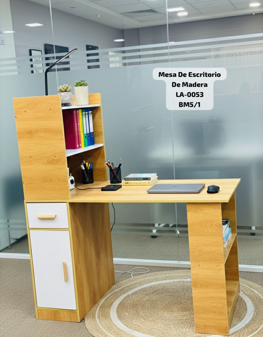 Mesa de Escritorio de Madera LA-0053 – Espacio de trabajo con estilo