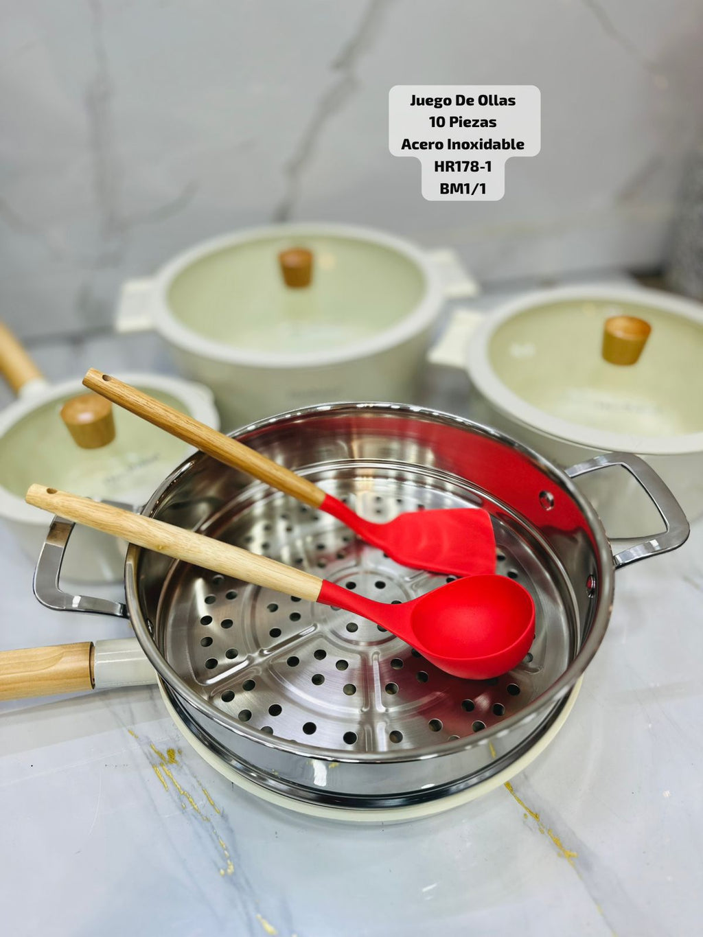 Set de Ollas Haus Roland® 10 Piezas HR178-1