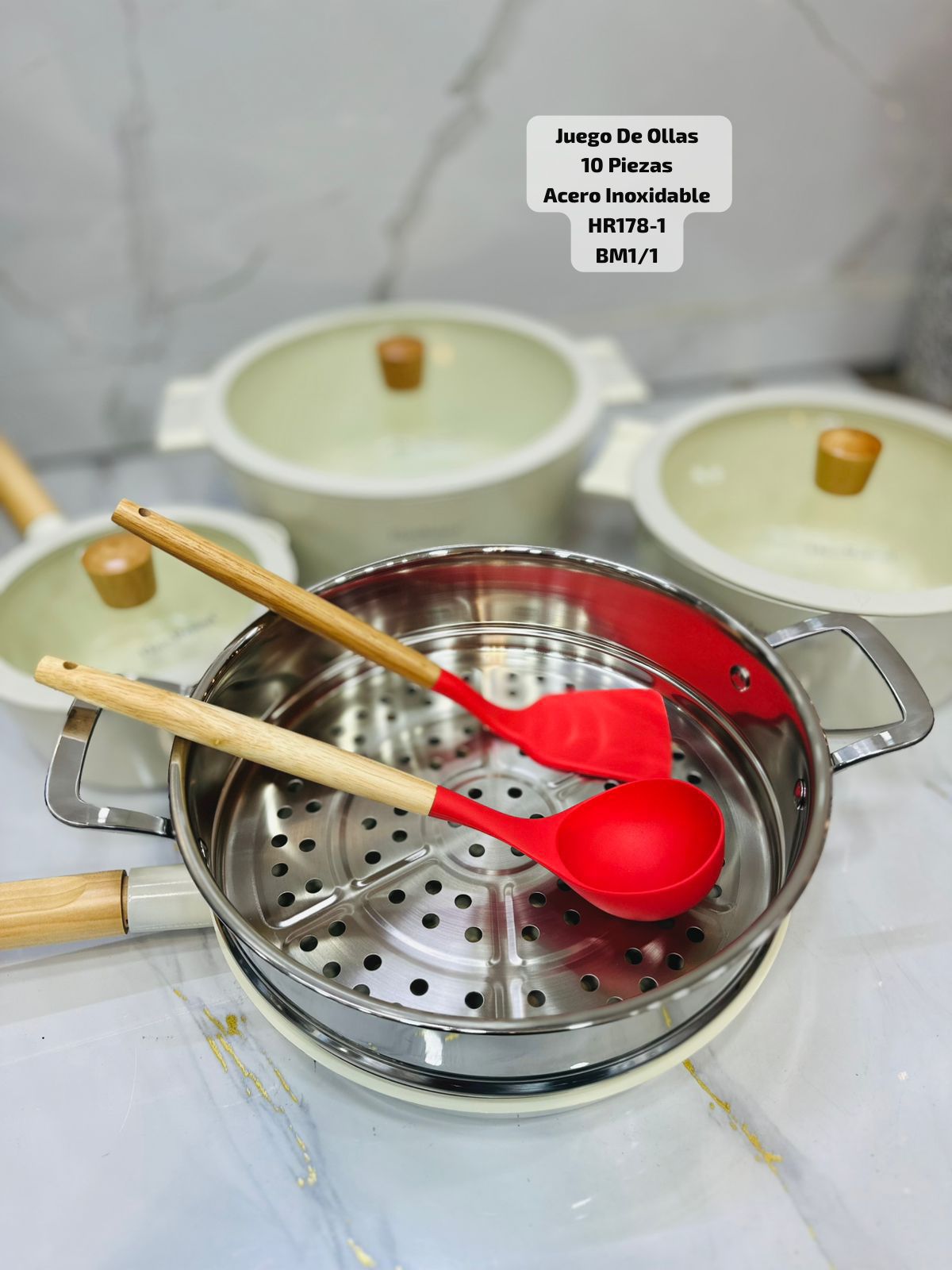 Set de Ollas Haus Roland® 10 Piezas HR178-1